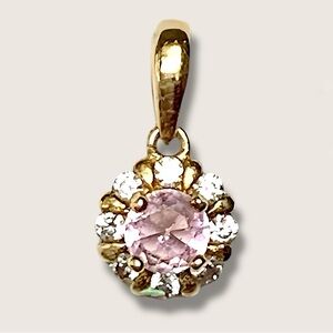 925 Sterling Silver Pendant Pink